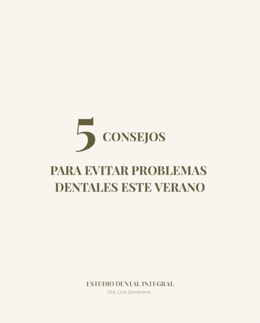 ☀️No bajes la guardia este verano☀️

Sigue estos sencillos consejos y mantén tu boca sana hasta la vuelta de las vacaciones✨

👇Guarda este post para que no se te olvide ningún tip durante tu próximo viaje.

—
#SaludBucal #TipsDentales #CuidaTuSonrisa #Odontologia #veranosano