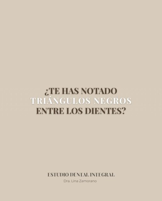 ¿Tienes triángulos negros entre los dientes? 🦷

Te contamos por qué aparecen y qué opciones existen para solucionarlos. ✨

Desliza y descúbrelo 👉
#EstudioDentalIntegral #SaludBucal #EstéticaDental #Sonrisa #Odontología