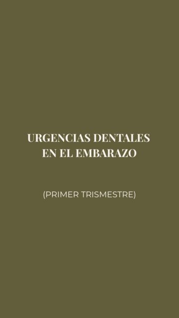 🤰 Lo que debes saber en el primer trimestre de embarazo
Durante el embarazo, un dolor dental o una infección no siempre puede esperar.
En este vídeo te contamos cuándo es importante actuar, qué tratamientos pueden realizarse de forma segura —incluyendo anestesia y radiografías cuando están indicadas— y cómo controlar el dolor adecuadamente.
Ante cualquier duda, contacta con nosotras para valorar tu caso y adaptarnos a tus necesidades. 🦷💗

📍Estudio Dental Integral 
C/ Benartemi, 36. 
__
#Embarazo #EmbarazoSaludable #Embarazoysalud #Primertrimestre #dentistaembarazo